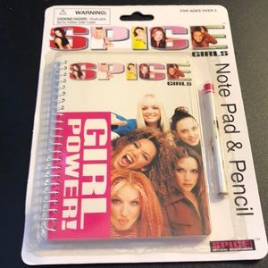 Spice Girls Note Pad & Pencil
